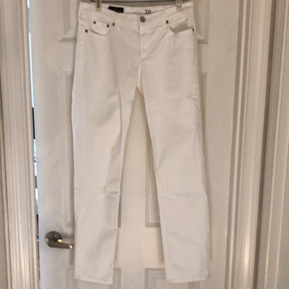 J.Crew Matchstick White Jeans